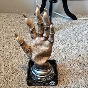 Spooky Village Animated Hand Halloween Decor Sound Activated Eerie Sound Effects